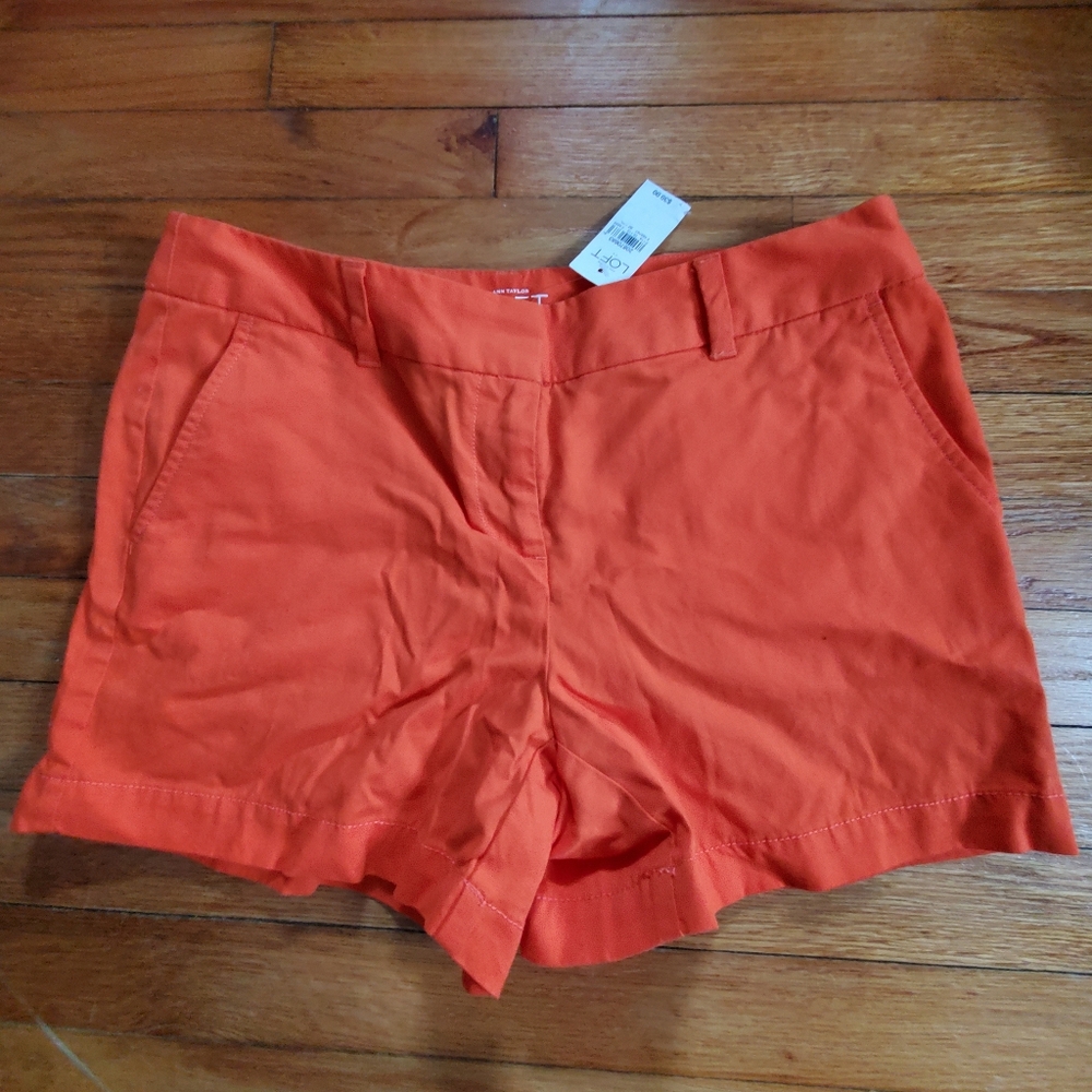 Orange Women's Shorts Sz4 LOFT ann taylor Summerween Approved 🎃
